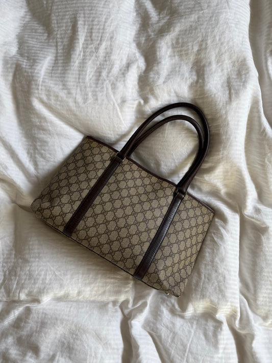 Gucci Tote Brown Detail