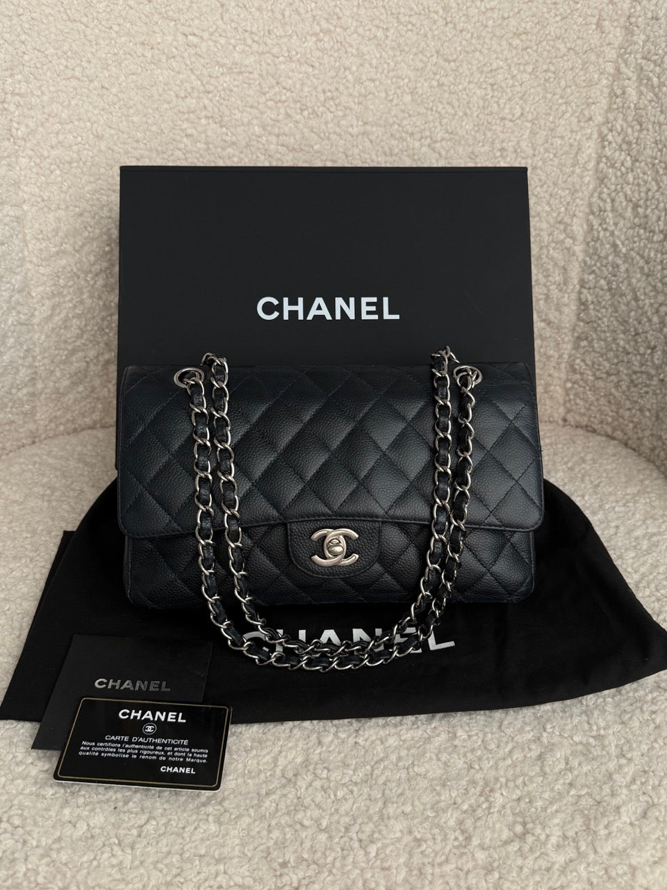 Chanel Classic Medium Double Flap Caviar