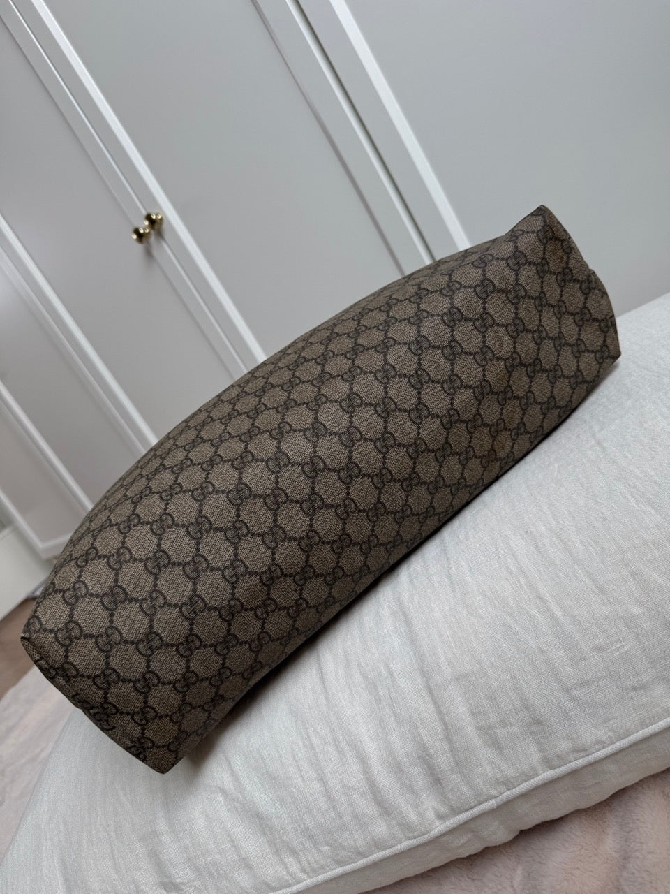 Gucci Monogram Tote Beige