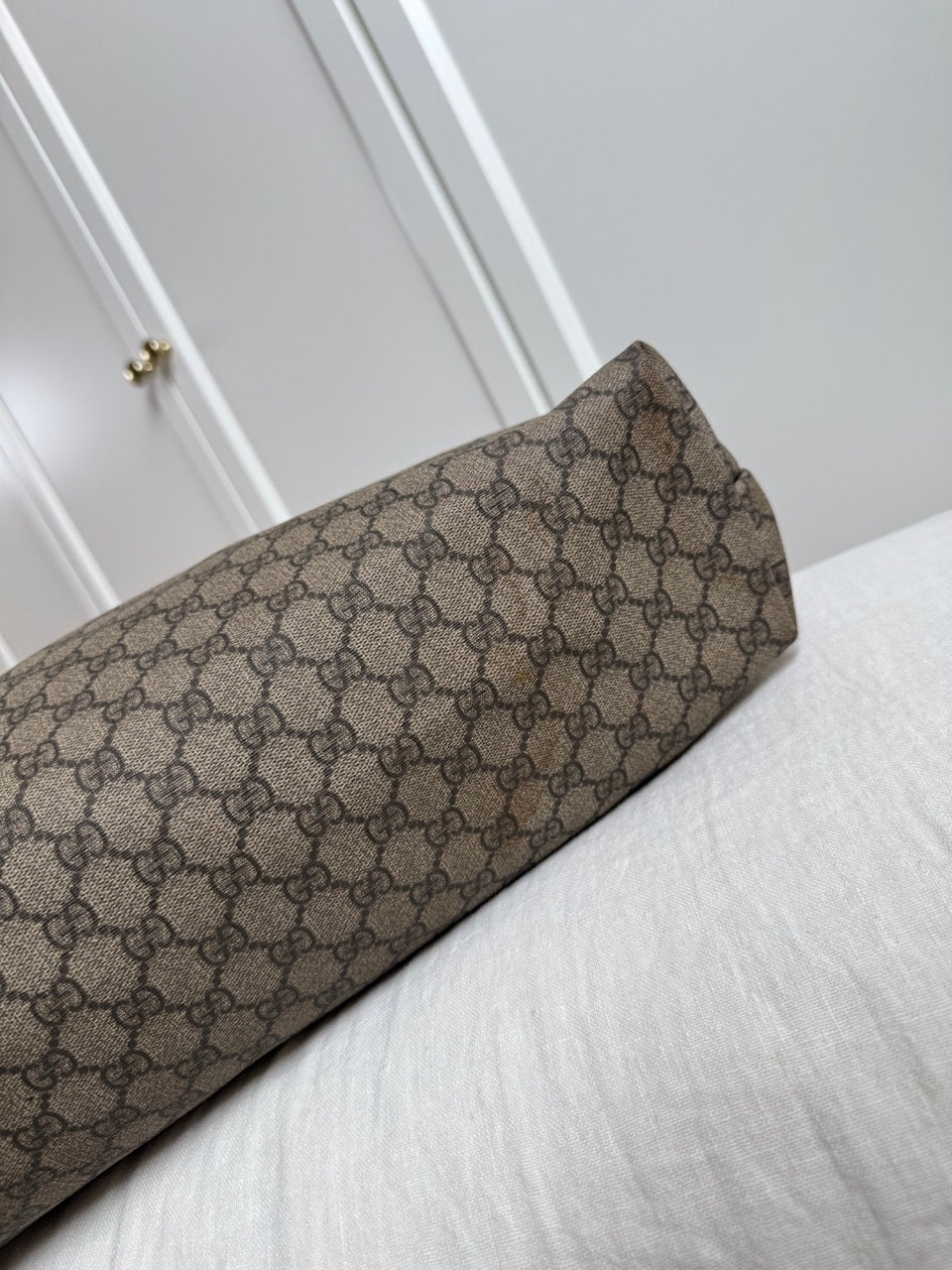Gucci Monogram Tote Beige