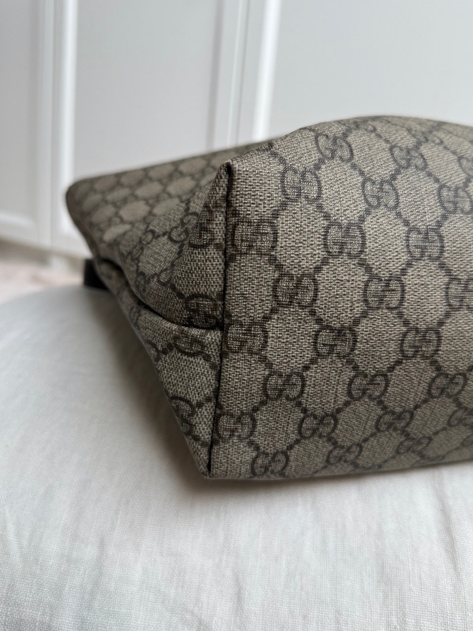 Gucci Monogram Tote Dark Brown