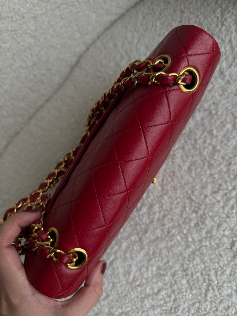 Chanel Timeless Double Flap Dark Red