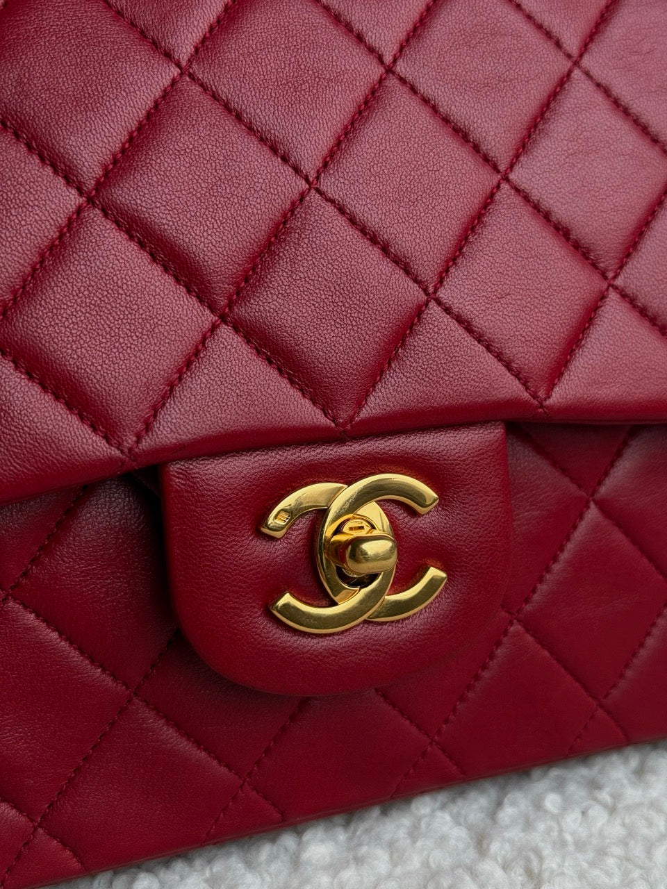 Chanel Timeless Double Flap Dark Red