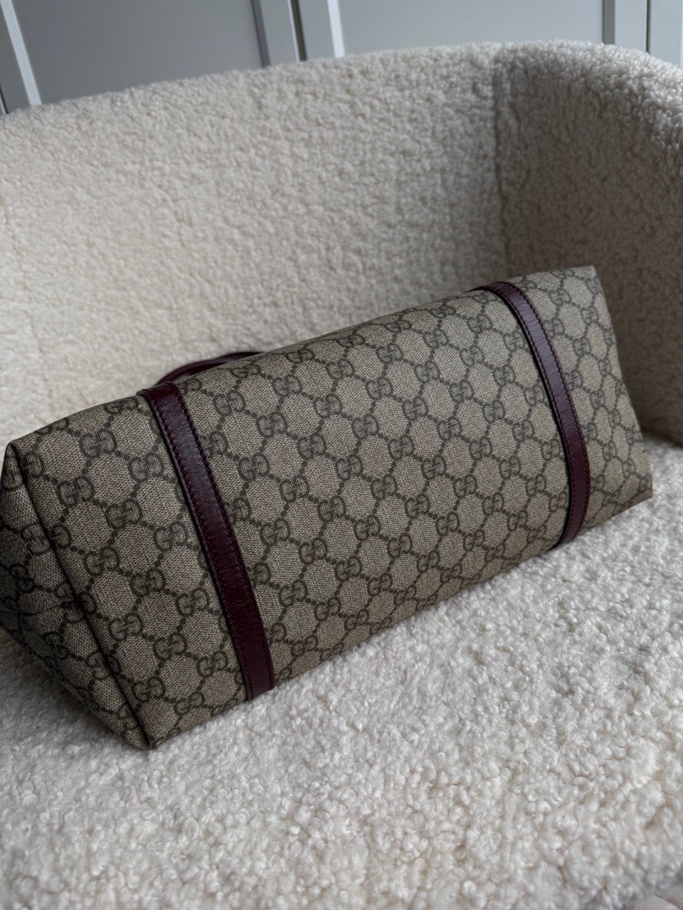 Gucci Monogram Tote Burgundy