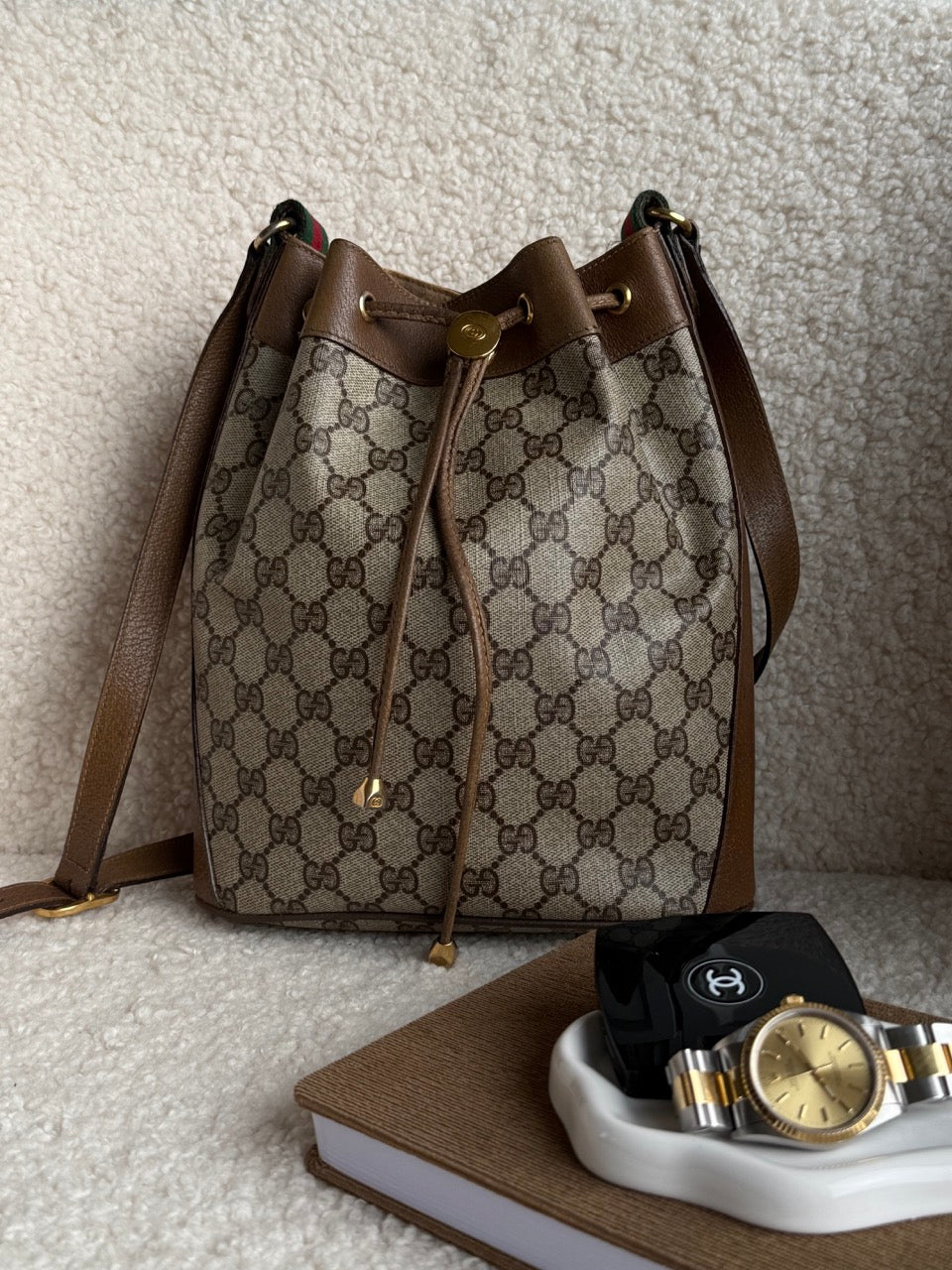 Gucci Bucket Monogram Bag