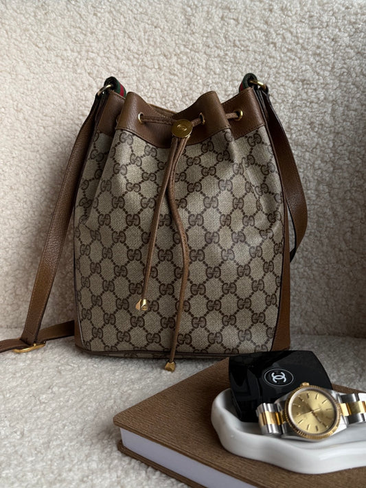 Gucci Bucket Monogram Bag