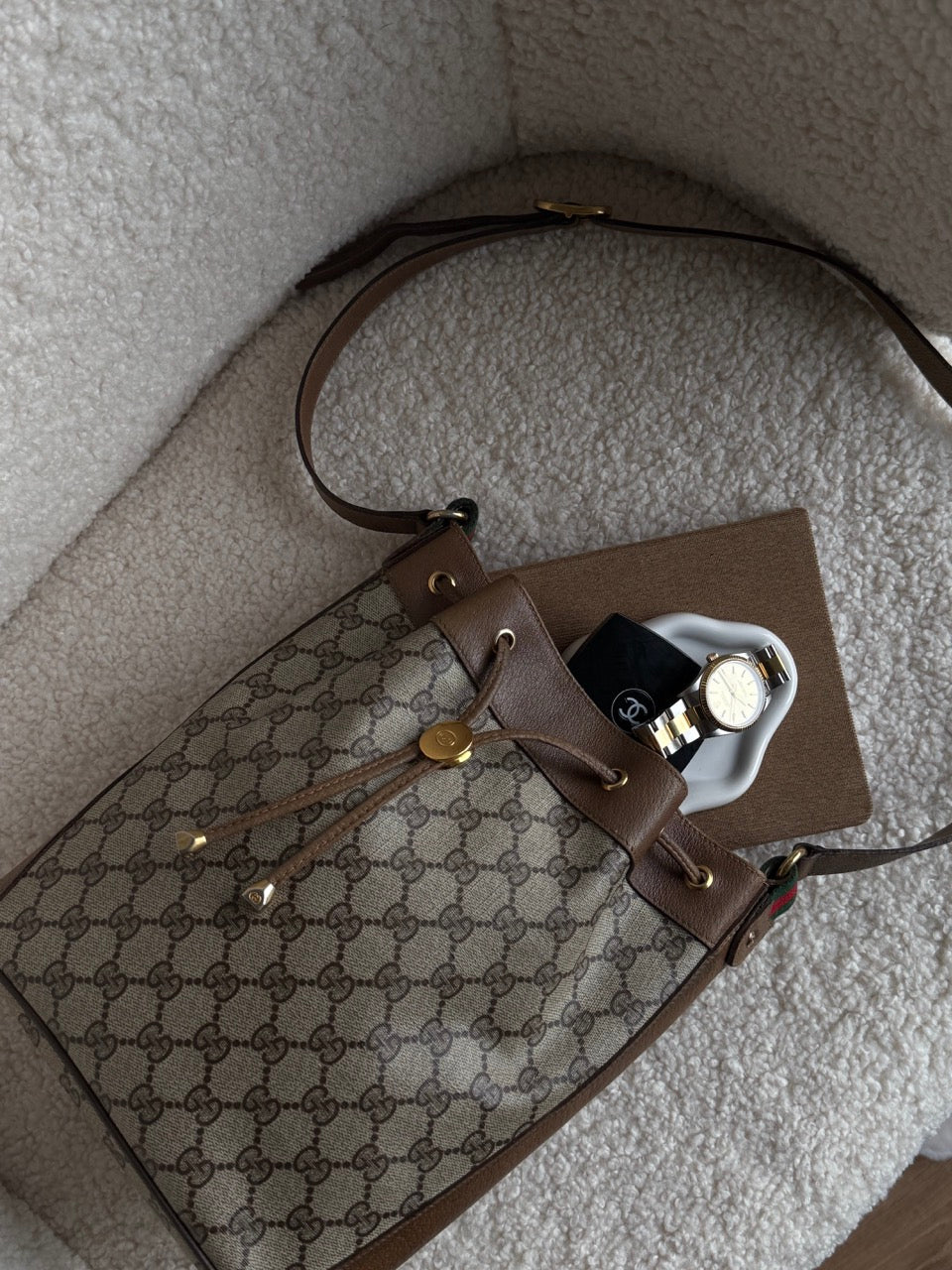 Gucci Bucket Monogram Bag