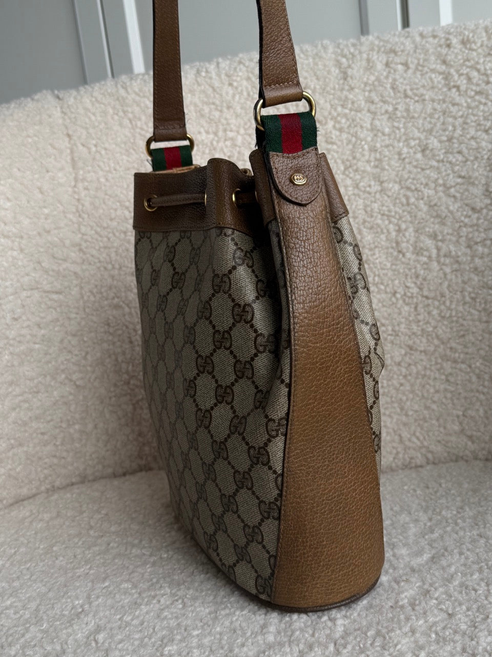 Gucci Bucket Monogram Bag