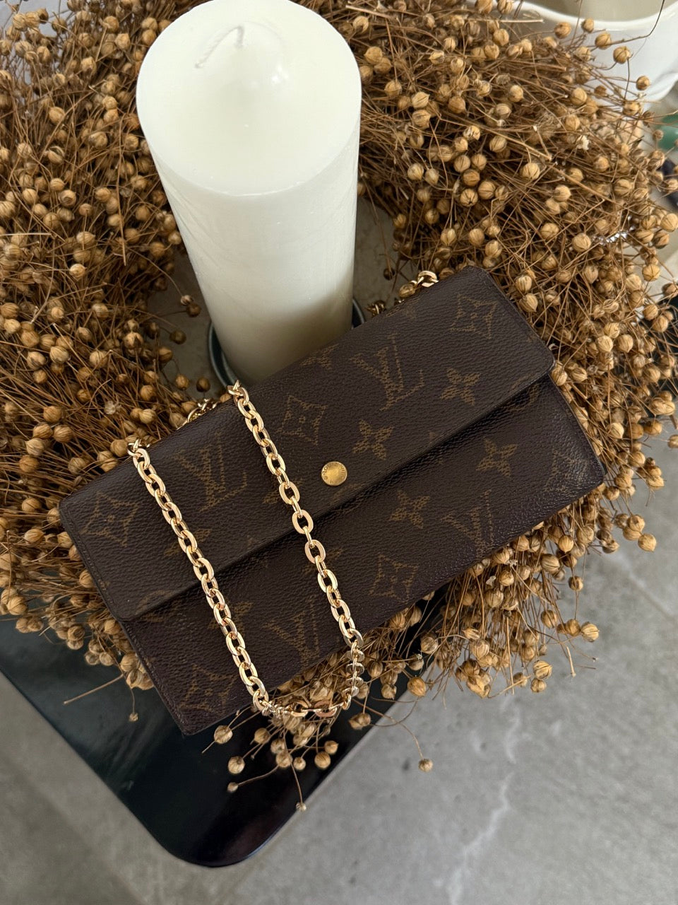 Louis Vuitton Wallet m. kæde